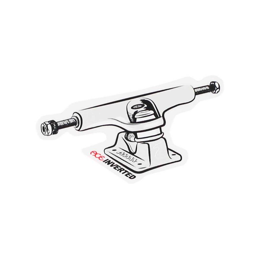 エース スケボー ステッカー ace  Inverted 6.5ｘ3cm Sticker スケートボード インバーテッド ブランド ロゴ シール 正規品 | Ace | 01