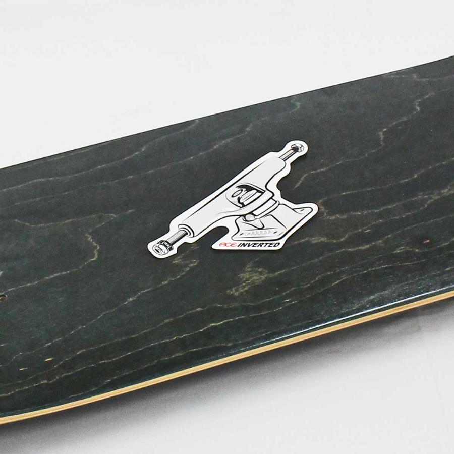 エース スケボー ステッカー ace  Inverted 14Ｘ6.5cm Sticker スケートボード インバーテッド ブランド ロゴ シール 正規品 | Ace | 02