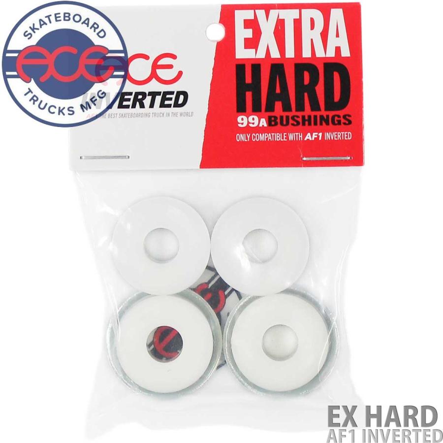 エース │スケボー パーツ ブッシュ エクストラハード Ace Inverted Bushings Ex Hard AF1 INVERTED スケートボード セット スケボー1台分 | Ace