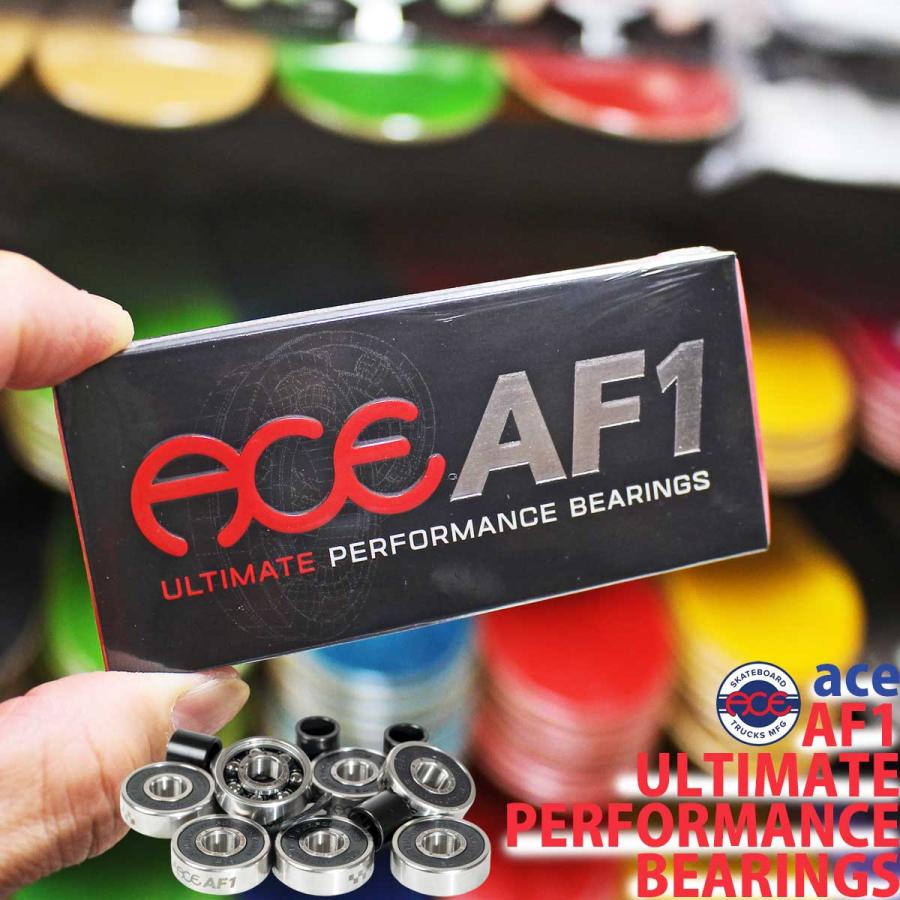 エース スケボー ベアリング Ace AF1 Ultimate Performance Bearings スケートボード パーツ | Ace