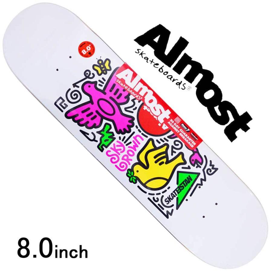 送料無料 スケボーデッキ 8 0 インチ オルモスト Almost スケボー デッキ Skateistan Sky Dooble オールモスト 人気 おすすめ プレゼント 正規品 Erwo Org Pk