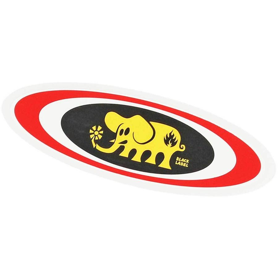 ブラックレーベル スケボー ステッカー シール Black Label Skateboard Oval Elephant Sticker スケートボード 人気 ブランド オーバルエレファント 象 ゾウ | ブランド登録なし | 01