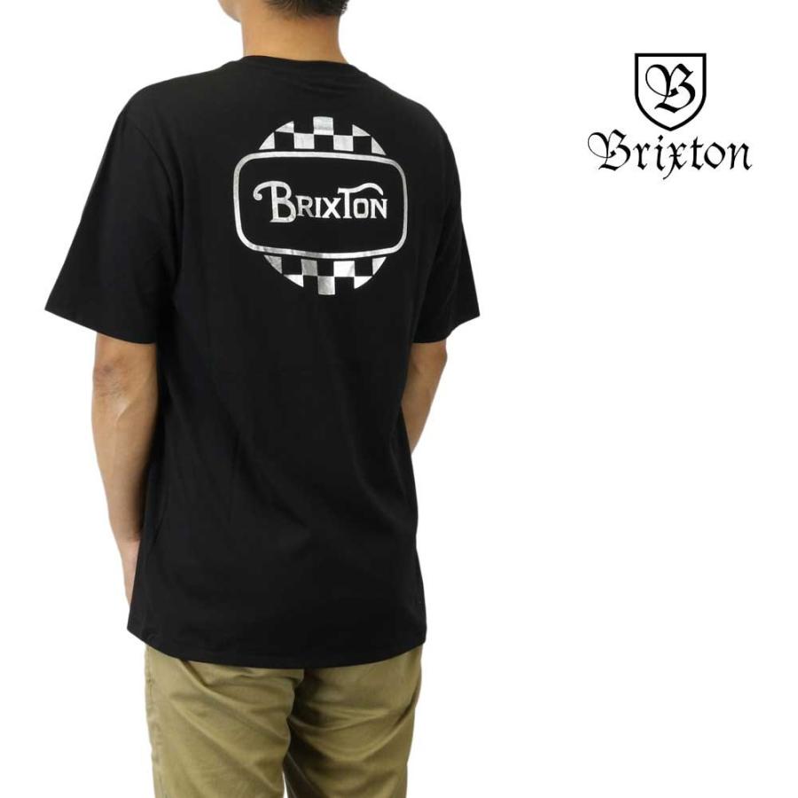 クリックポスト対応Brixton ブリクストン 半袖 Tシャツ Bellfast S/S Premium Tee ブラック サーフ スケート スノー ウェッジ メンズ トップス｜cutback2｜03