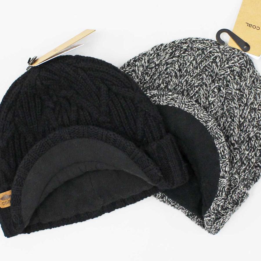 コール ユーコンブリム 2色 ケーブルニット ビーニー ニット帽 Coal