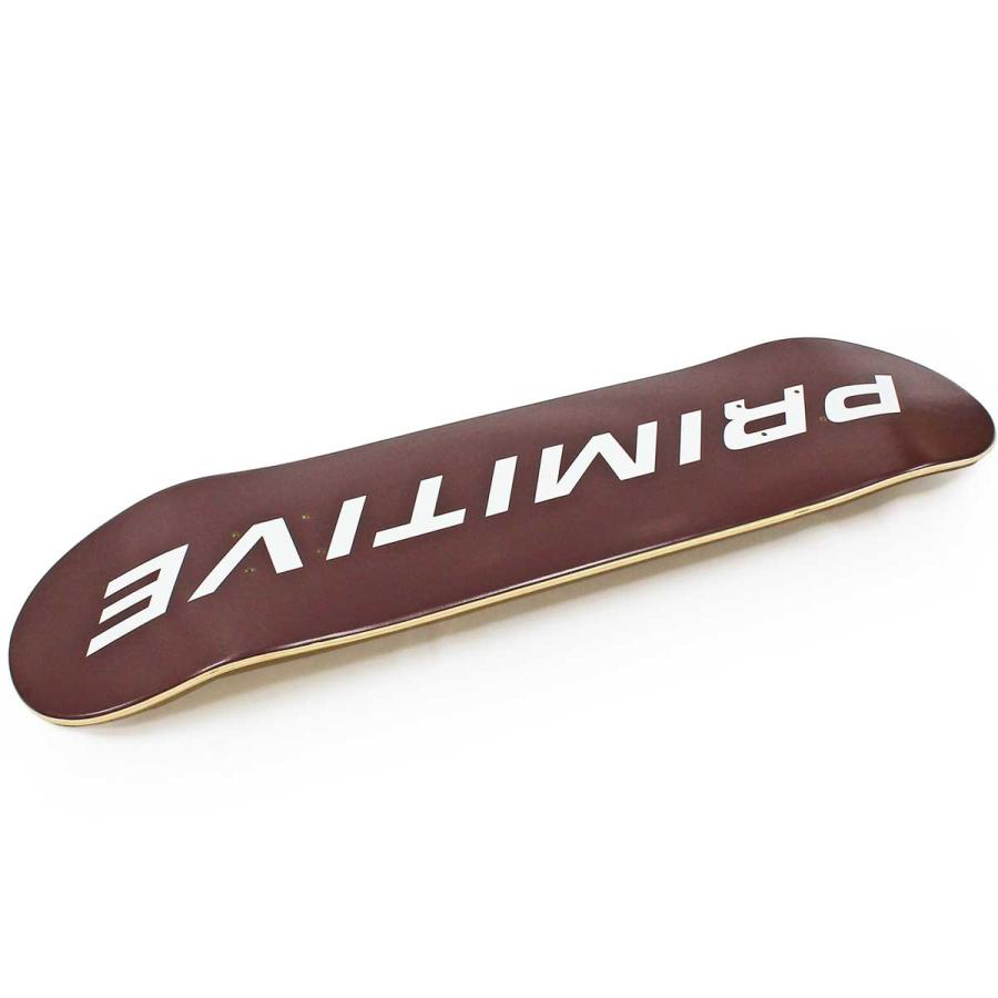 プリミティブ 8.125インチ スケボー デッキ Primitive Skateboard Euro Slant Core Burgundy Deck 7PLY スケートボード 人気ブランド 板 | PRIMITIVE | 02