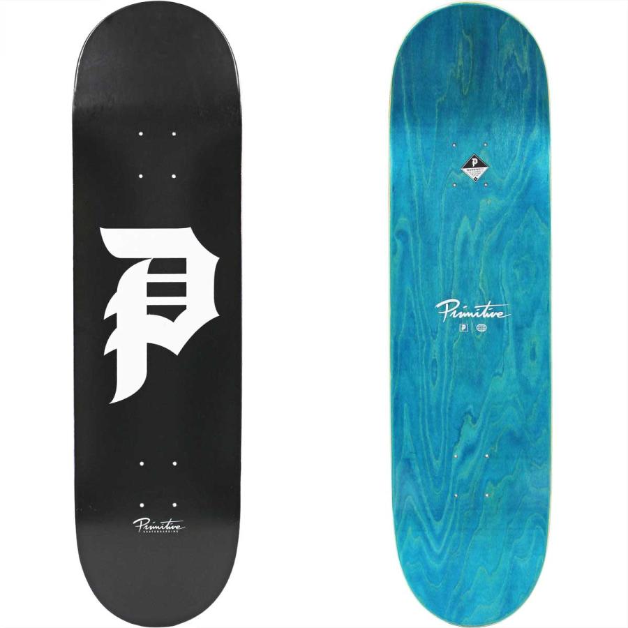 訳あり プリミティブ 8.5インチ スケボー デッキ Primitive Skateboard Dirty P Core Black Deck 7PLY スケートボード 人気ブランド 板 | PRIMITIVE | 01