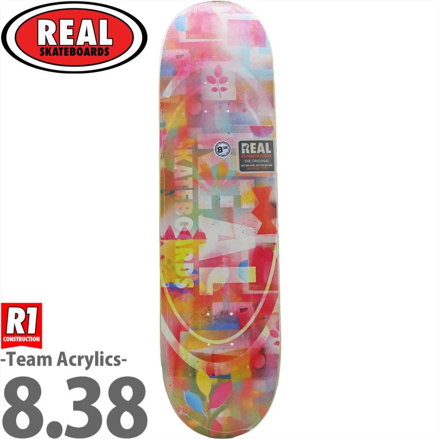 real skate デッキ DELUXE リアル 8.25 8.38 8.5インチ スケボー デッキ Real