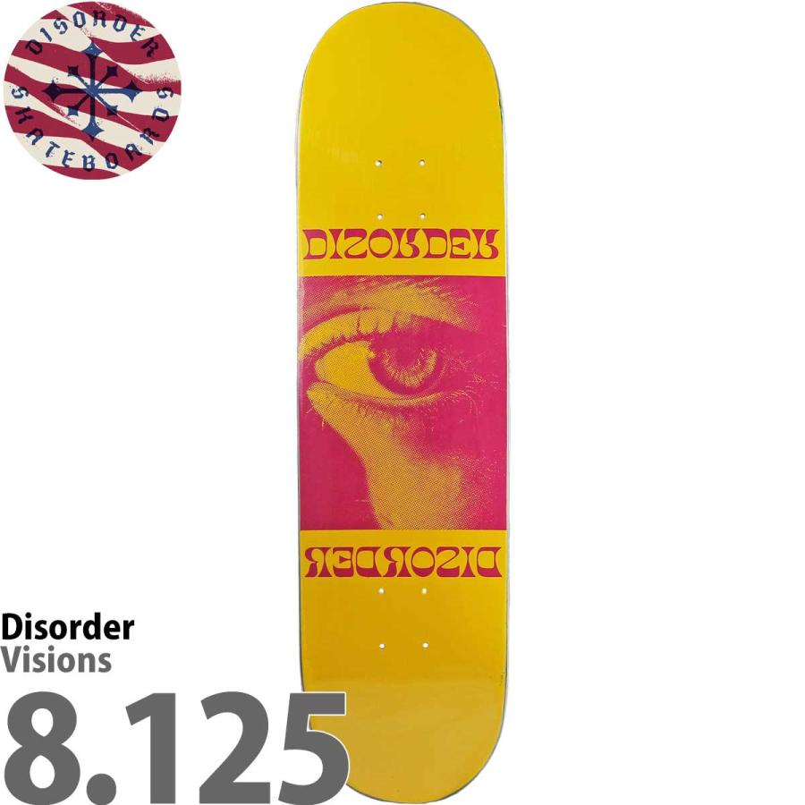 ディスオーダー 8.125インチ スケボー デッキ Disorder Skateboards Visions Deck スケートボード ブランド  スケボーデッキ おしゃれ ブランド 板 :deck0104:カットバック スケートボード専門店 - 通販 - Yahoo!ショッピング