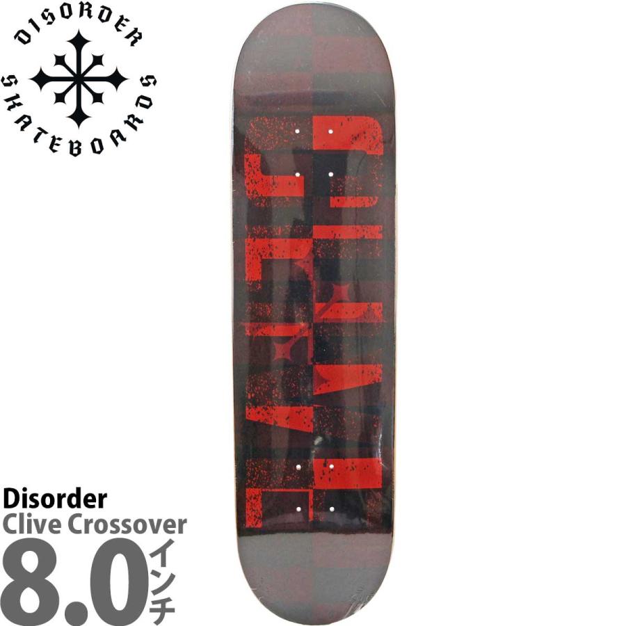 ディスオーダー 8.0インチ スケボー デッキ Disorder Skateboards