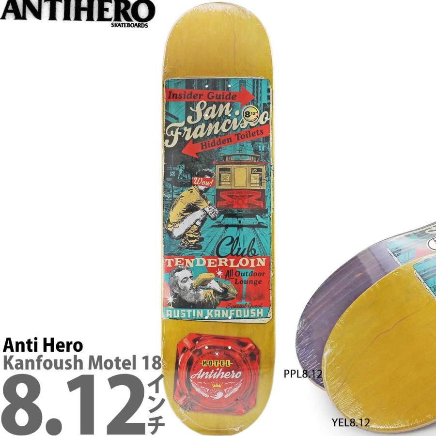 ANTIHERO（アンタイヒーロー） 8.12インチ スケボー デッキ Anti Hero