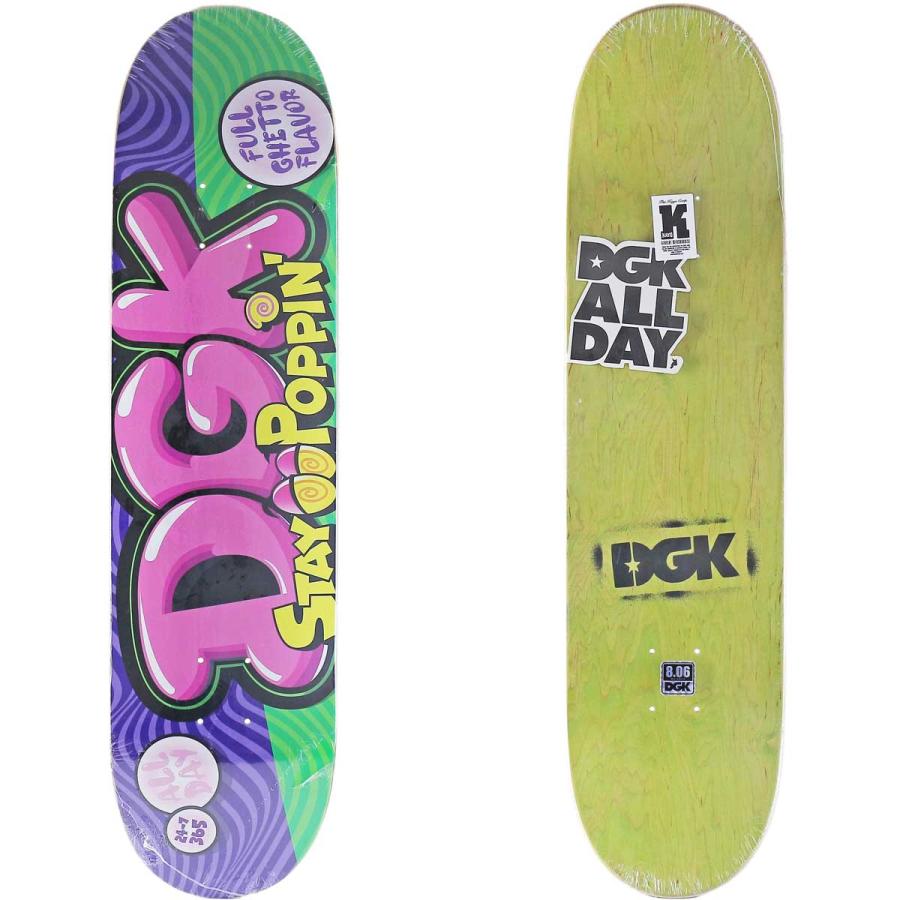 DGK 8.06 8.25インチ スケボー デッキ Stay Poppin Deck スケート