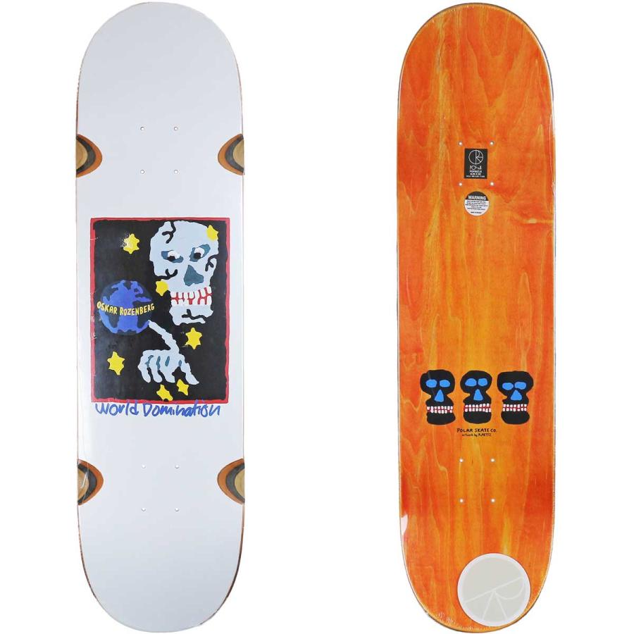 ポーラー 8.25インチ スケボー デッキ Pro Oski World Domination Wells Deck スケートボード スケボーデッキ ストリート パーク 人気 おすすめ カットバック | POLeR | 01