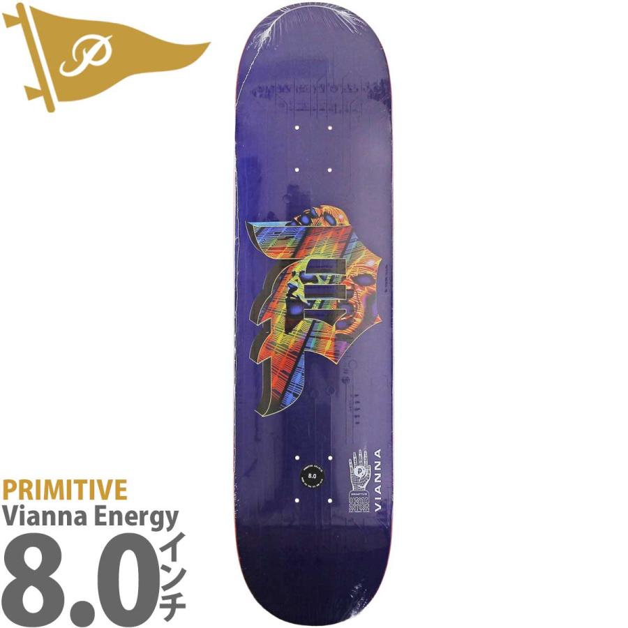 プリミティブ 8.0インチ スケボー デッキ Primitive Pro Vianna Energy