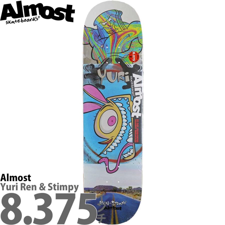 オルモスト 8.375インチ スケボー デッキ Almost Yuri Ren Stimpy Road Trip R7 Deck スケートボード ブランド スケボーデッキ | ブランド登録なし