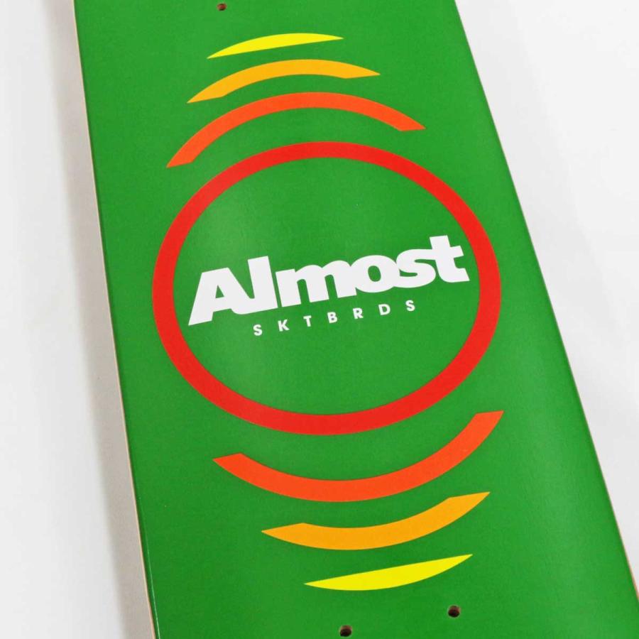 オルモスト 7.375インチ スケボー デッキ Almost Reflex Youth Hybrid Green R7 Deck スケートボード ユース キッズ ブランド スケボーデッキ 板 | ブランド登録なし | 06