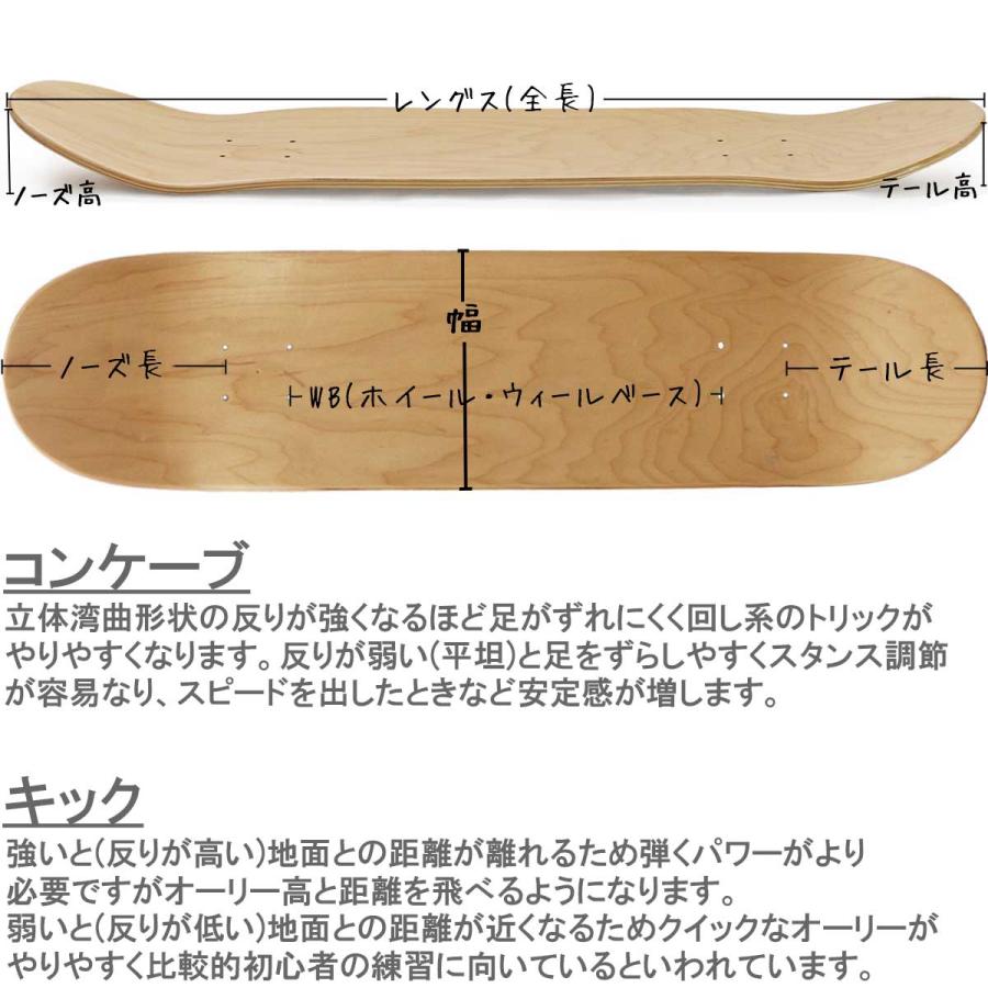 スケボー クルーザーデッキ ランダー ロデオ 8.0インチ Lander Skateboards Rodeo Deck 4色 強化プラスチックボード 穴あき | ブランド登録なし | 11