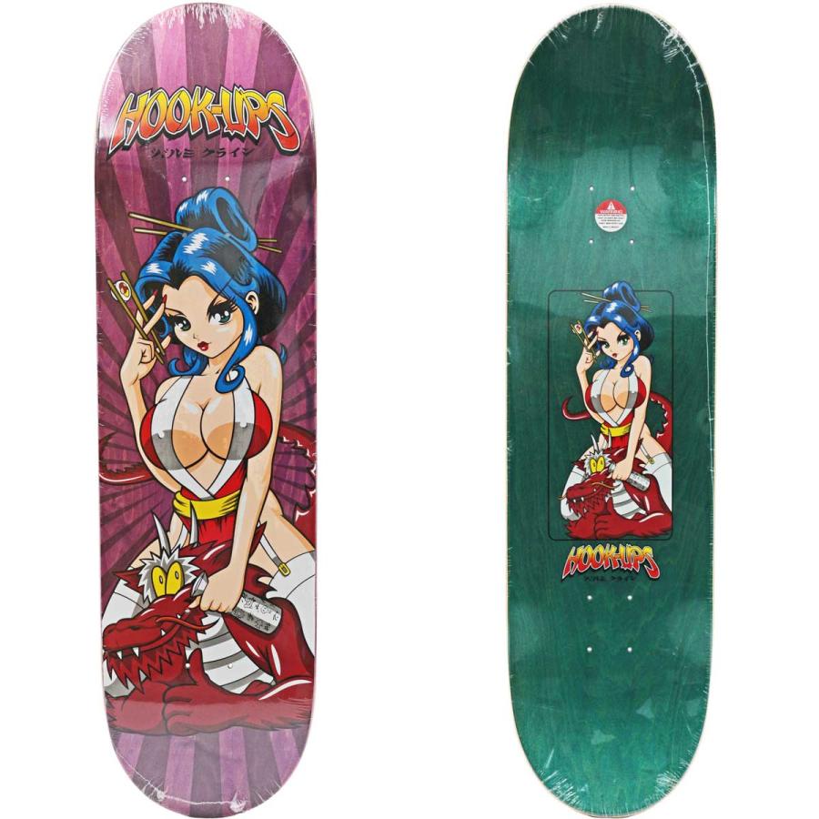 フックアップス 8.375インチ スケボー デッキ Hook Ups Skateboard Geisha 3 Dragon Deck スケートボード ゲイシャ3ドラゴン USメイド ブランド 板 | ブランド登録なし | 01