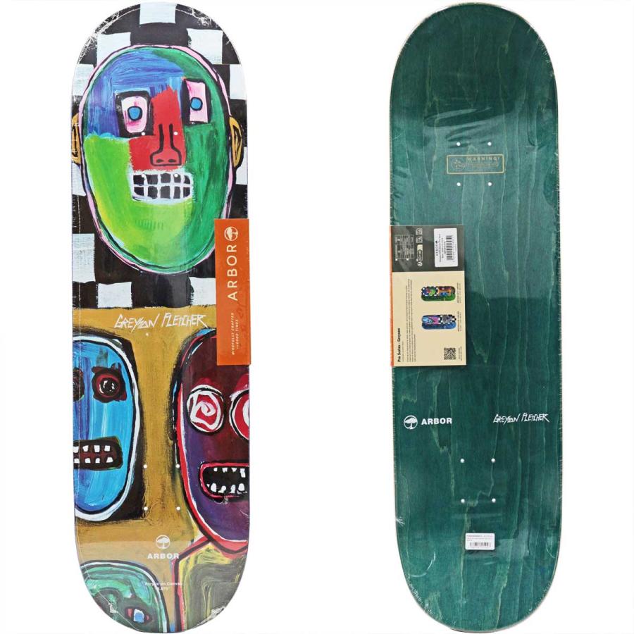 アーバー 8.875インチ スケボー デッキ Arbor Skateboards Pro Greyson Fletcher Checker Deck スケートボード 人気 ブランド スケボーデッキ 板 通販 | Arbor | 01