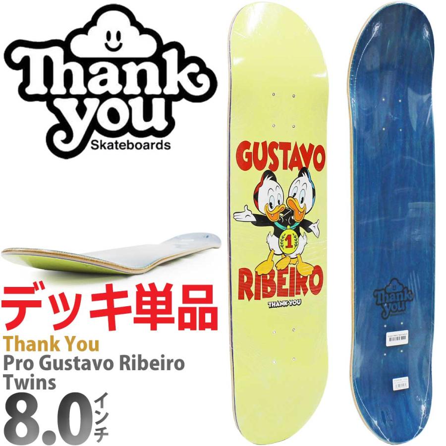 サンキュー 8.0インチ スケボー デッキ Thank You Skateboard