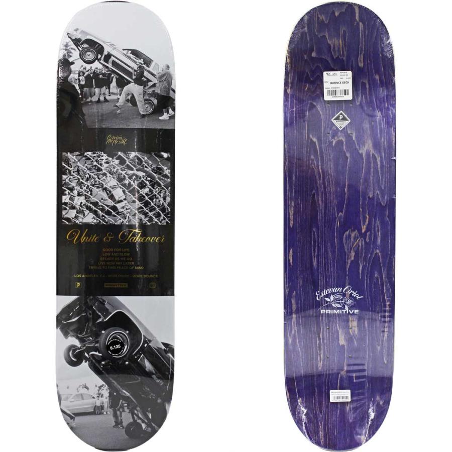 プリミティブ スケボー デッキ 8.125インチ Primitive Skateboards Bounce Deck バウンス 7PLY カナディアンメイプル カットバック | PRIMITIVE | 01