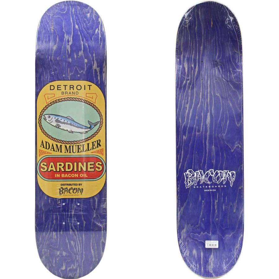ベーコン スケボー デッキ 8.0インチ Bacon Skateboards Pro Adam Mueller Sardines Deck プロ アダム ミュラー サーディン 板 通販 | ブランド登録なし | 01