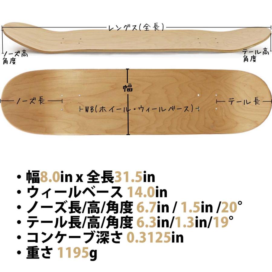 アンパサンド パウンド スケボー デッキ 8.0インチ Ampersand Pound Skateboards Evan Smith Guest Model Deck エバン スミス ゲスト スケートボード 板 単品 | ブランド登録なし | 07