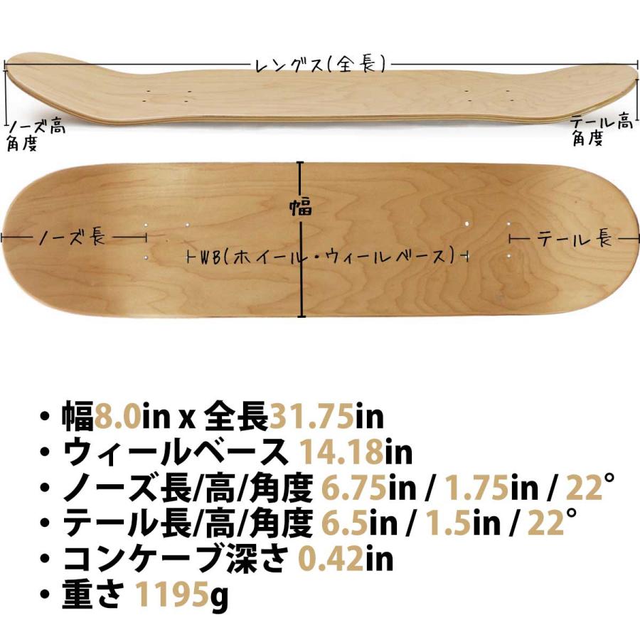 プリミティブ スケボー デッキ 8.0インチ Primitive Pro Yamashita Ronin Deck スケートボード プロ ヤマシタ ロニン 人気ブランド 板 | PRIMITIVE | 07