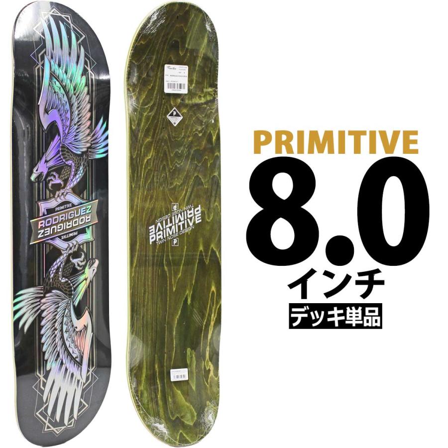 プリミティブ スケボー デッキ 8.0インチ Primitive Pro P-ROD Twin Nose Eagle Deck スケートボード プロ ノーズ イーグル 人気ブランド 板 | PRIMITIVE