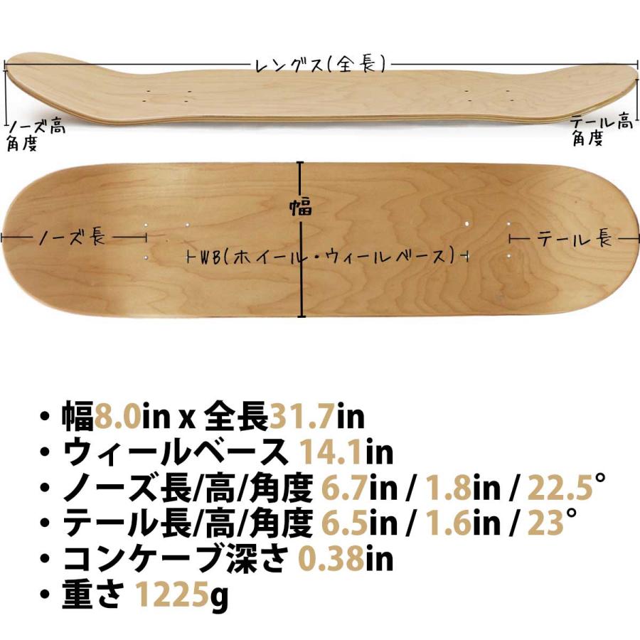 プリミティブ スケボー デッキ 8.0インチ Primitive Pro P-ROD Twin Nose Eagle Deck スケートボード プロ ノーズ イーグル 人気ブランド 板 | PRIMITIVE | 07