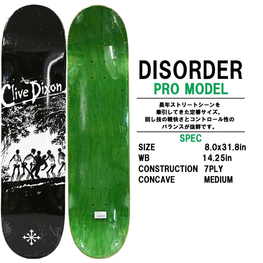 ディスオーダー 8.0インチ スケボー デッキ Disorder Pro Clive Dixon Sacrifice Deck プロ ディクソン サクリファイス スケートボード 7PLY BBS製 | ブランド登録なし | 01