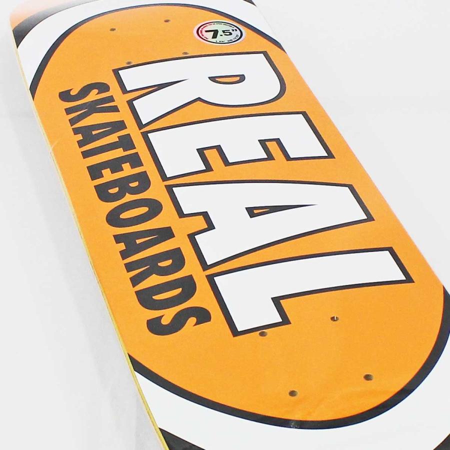リアル スケボー デッキ 7.5インチ Real Classic Team Oval True Mids Deck スケートボード クラシック チーム オーバル 人気ブランド 板 | DELUXE | 06