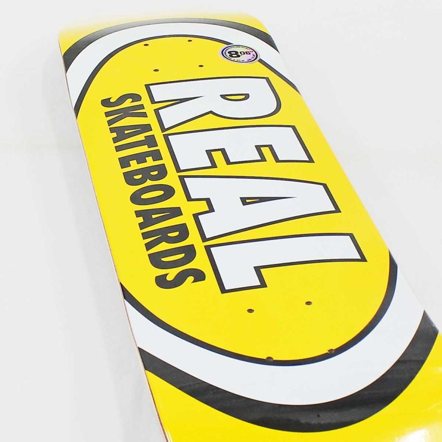 リアル スケボー デッキ 8.06インチ Real Classic Team Oval Deck スケートボード クラシック チーム オーバル 人気ブランド 板 | DELUXE | 06