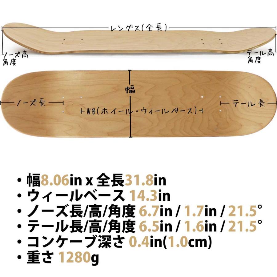 リアル スケボー デッキ 8.06インチ Real Classic Team Oval Deck スケートボード クラシック チーム オーバル 人気ブランド 板 | DELUXE | 07