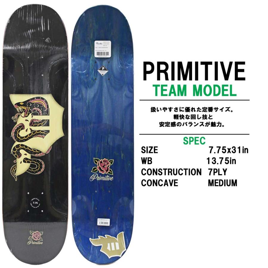 プリミティブ スケボー デッキ 7.75インチ Primitive Dirty P Danger  Deck スケートボード ダーティーピー デンジャー 人気ブランド 板 | PRIMITIVE | 01
