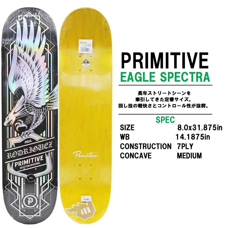 プリミティブ スケボー デッキ 8.0インチ Primitive P-ROD Eagle Spectra Deck スケートボード ポールロドリゲス プロモデル ホログラム 板 | PRIMITIVE | 01
