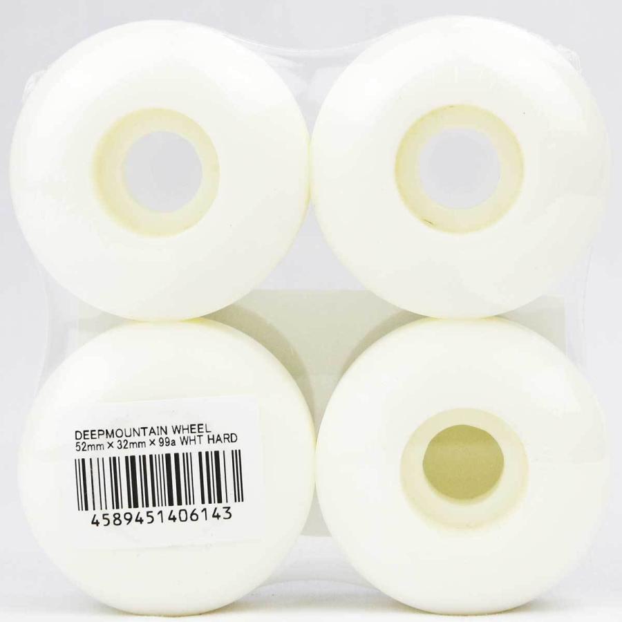 ディープマウンテン 52mm 99A スケボー ハード ウィール DEEP MOUNTAIN Hard Wheels White Black スケートボード ハードウィール タイヤ ブランド 白 黒 | サーパス | 03