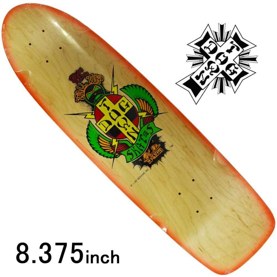 驚きの値段 スケボーデッキ 8 375 インチ Dog Town ドッグタウン スケートボード スケボー デッキ ボード 板 Pc Tail Tap Og Classic Natural Stain Neon Orange Fade 気質アップ Esiba Tg