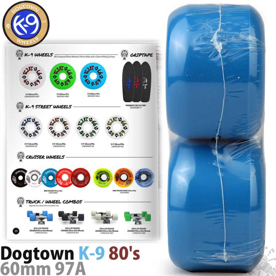 DOGTOWN Dogtown 60mm 97A スケボー ウィール K-9 80's Wheels