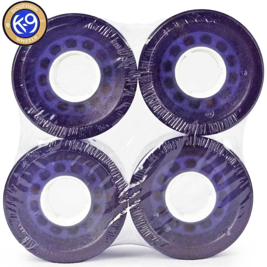 Dogtown 59mm 84A スケボー ウィール K-9 Cruiser Wheels Clear Purple ドッグタウン スケボーウィール スケートボード ハード クリアパープル タイヤ パーツ | DOGTOWN | 01