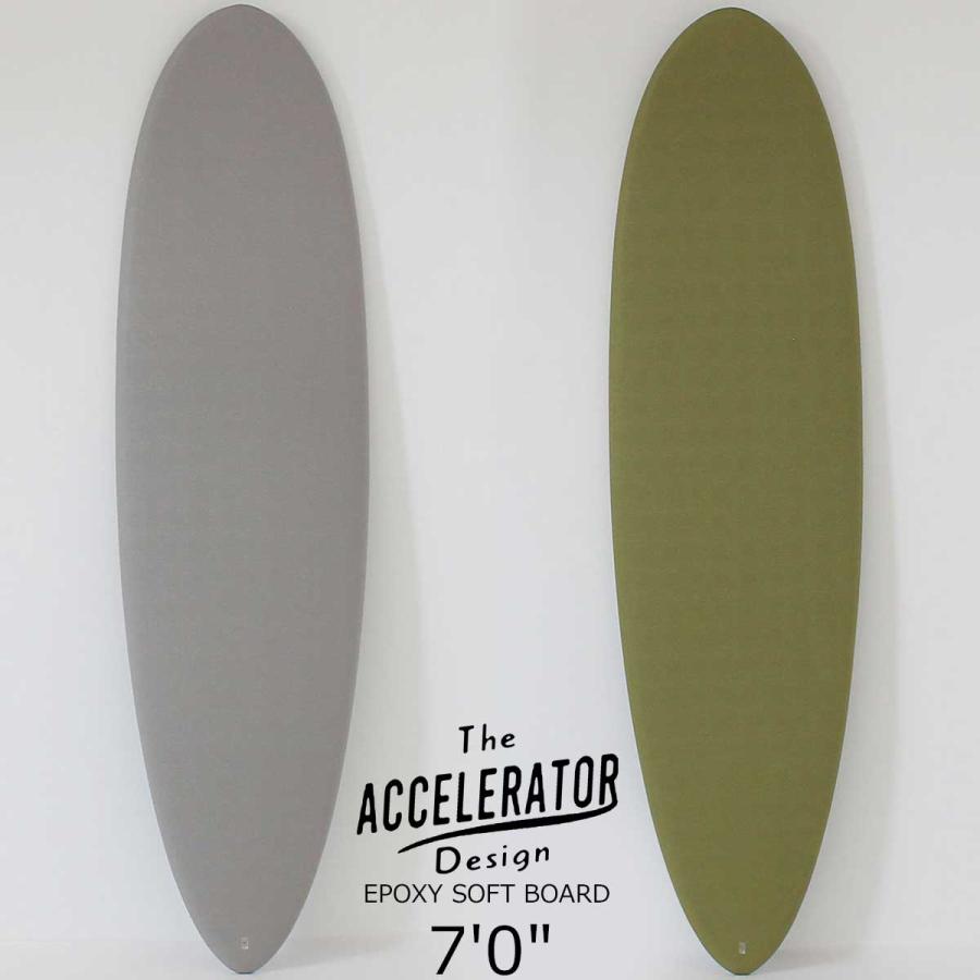 The Accelerator Design 7'0" IXPE 46L 3カラー ミッドレングス ソフトボード サーフボード アクセルレーター フューチャータイプ 初心者用 フィン3枚付属 | サーパス