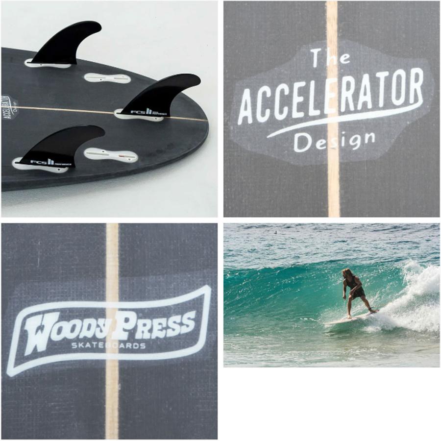 Accelerator SHONAN SMALL アクセルレーター サーフボード 湘南スモール6'0" Woody Press FCSIIフィン付き | サーパス | 12