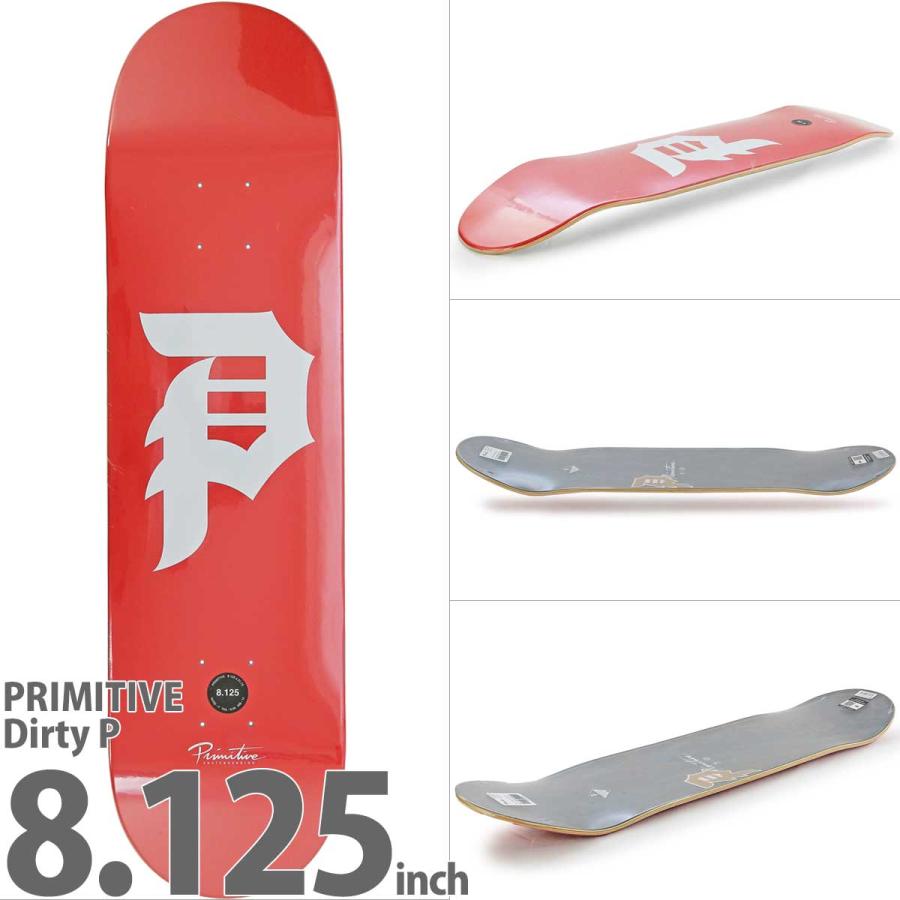 PRIMITIVE プリミティブ スケボー デッキ Nuevo Script Dirty P PRIMITIVE プリミティブ スケボー デッキ Nuevo Script Dirty P