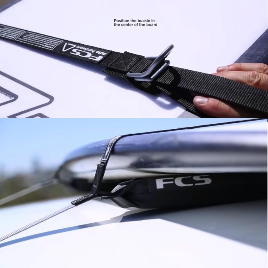 FCS D-RING DOUBLE SOFT RACKS 2列 エフシーエス D-ring ロック ソフトラック ダブル ソフトキャリアー ソフトラック 簡易サーフボードキャリア カー用品 車載 | ブランド登録なし | 08