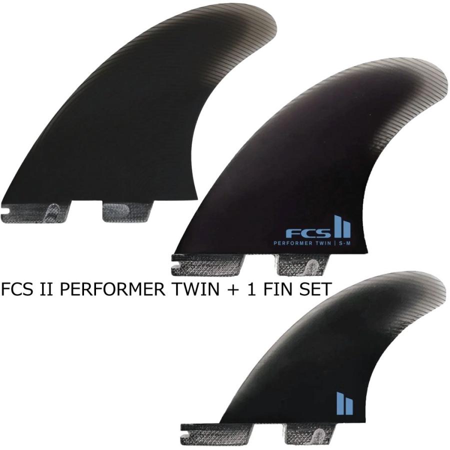 FCS II PERFORMER TWIN + 1 FIN SET フィン ショートボード用 FCSフィン FCS2 パフォーマンスコア SPECIALTY SERIES S-M | FCS | 01