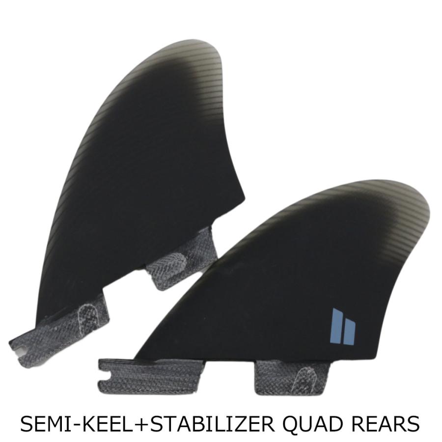 FCS FCS II PERFORMER QUAD TWIN FIN + QUAD REARS SET 4枚セット
