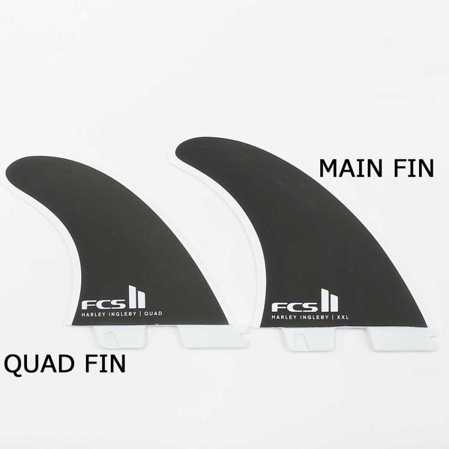 FCS II HARLEY QUAD FIN SET フィン ロング ショートボード ハイブリッド Harley Ingleby ハーレー イングルビー MID SERIES XXL｜cutback2｜04