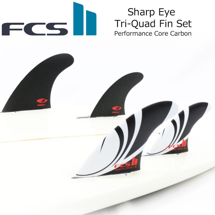 FCS II Sharp Eye Tri-Quad Fin Set シャープアイ フィン ショートボード用 エフシーエス2 FCSフィン FCS2 サーフィン エフシーエス 5枚セット トライクワッド | FCS | 01