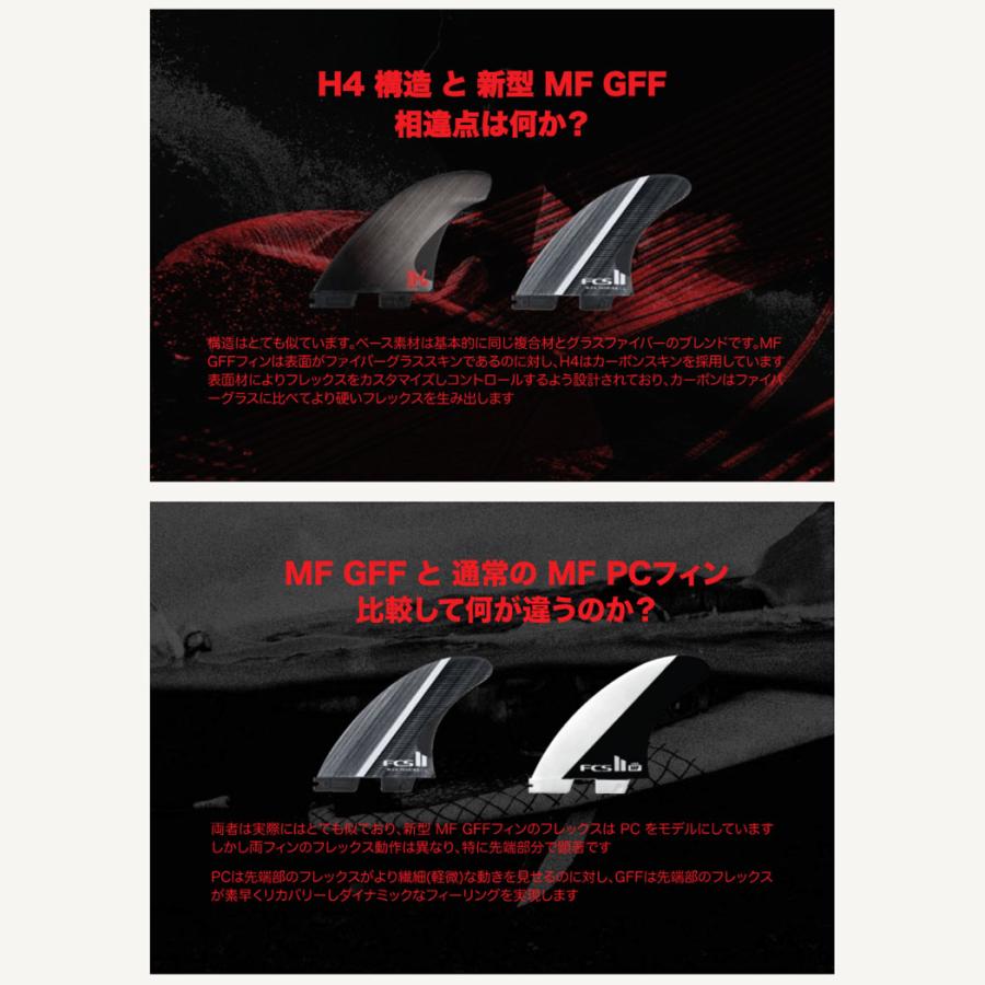 FCS II MF Glass Fibre Mick Fanning Glass Fibre Fusion SWISS MADE Tri Fin Set | FCS | 06