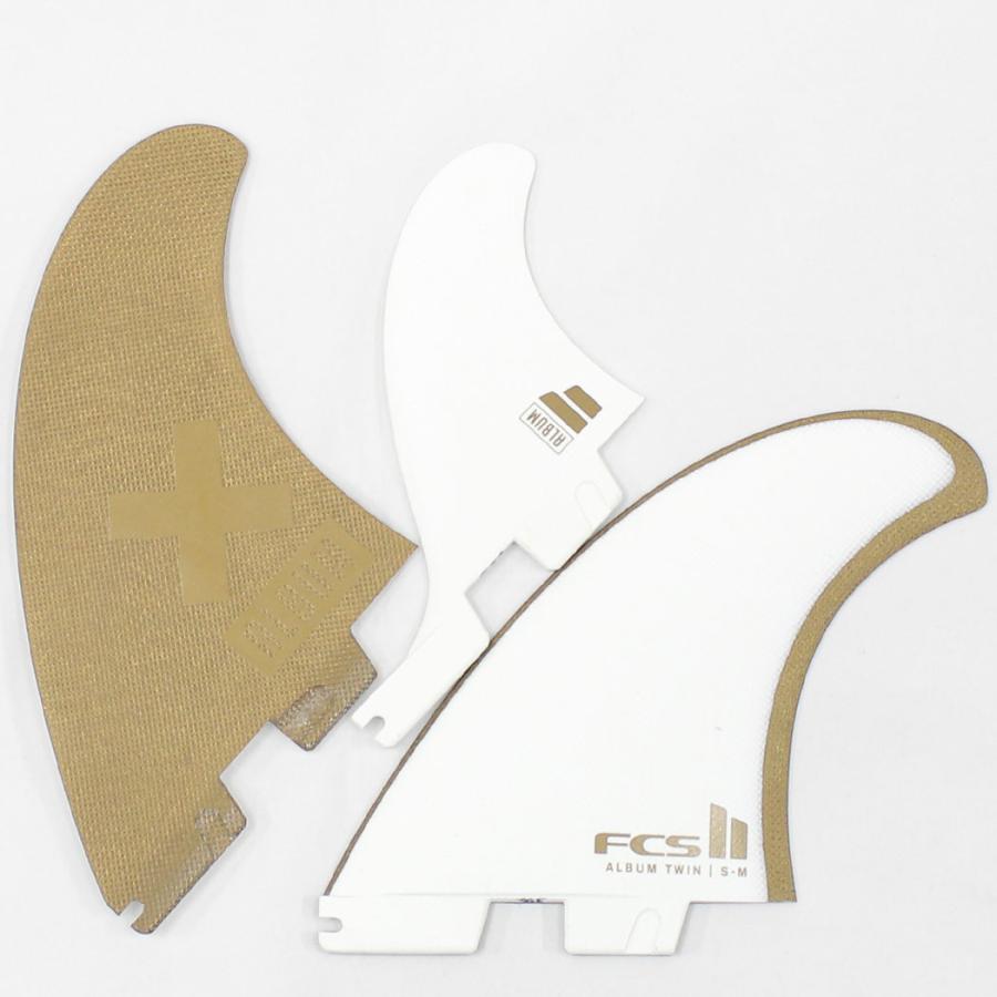 FCS2 フィン ALBUM TWIN + 1 FINS WHITE/GOLD アルバム ツイン スタビライザー ホワイト/ゴールド PG パフォーマンスグラス Matt Parker マットパーカー エフシ | FCS | 01