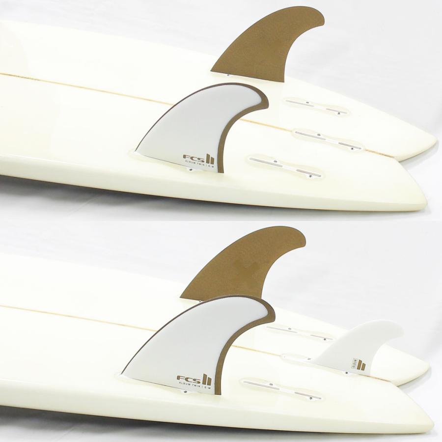 FCS2 フィン ALBUM TWIN + 1 FINS WHITE/GOLD アルバム ツイン スタビライザー ホワイト/ゴールド PG パフォーマンスグラス Matt Parker マットパーカー エフシ | FCS | 02